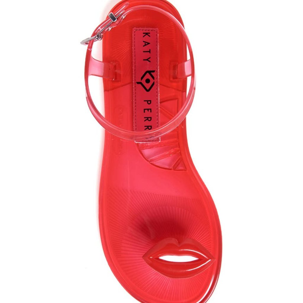 New Katy Perry Geli Jelly Lips Strap Sandals - Summer Travel/ Beach — image 4 of 8